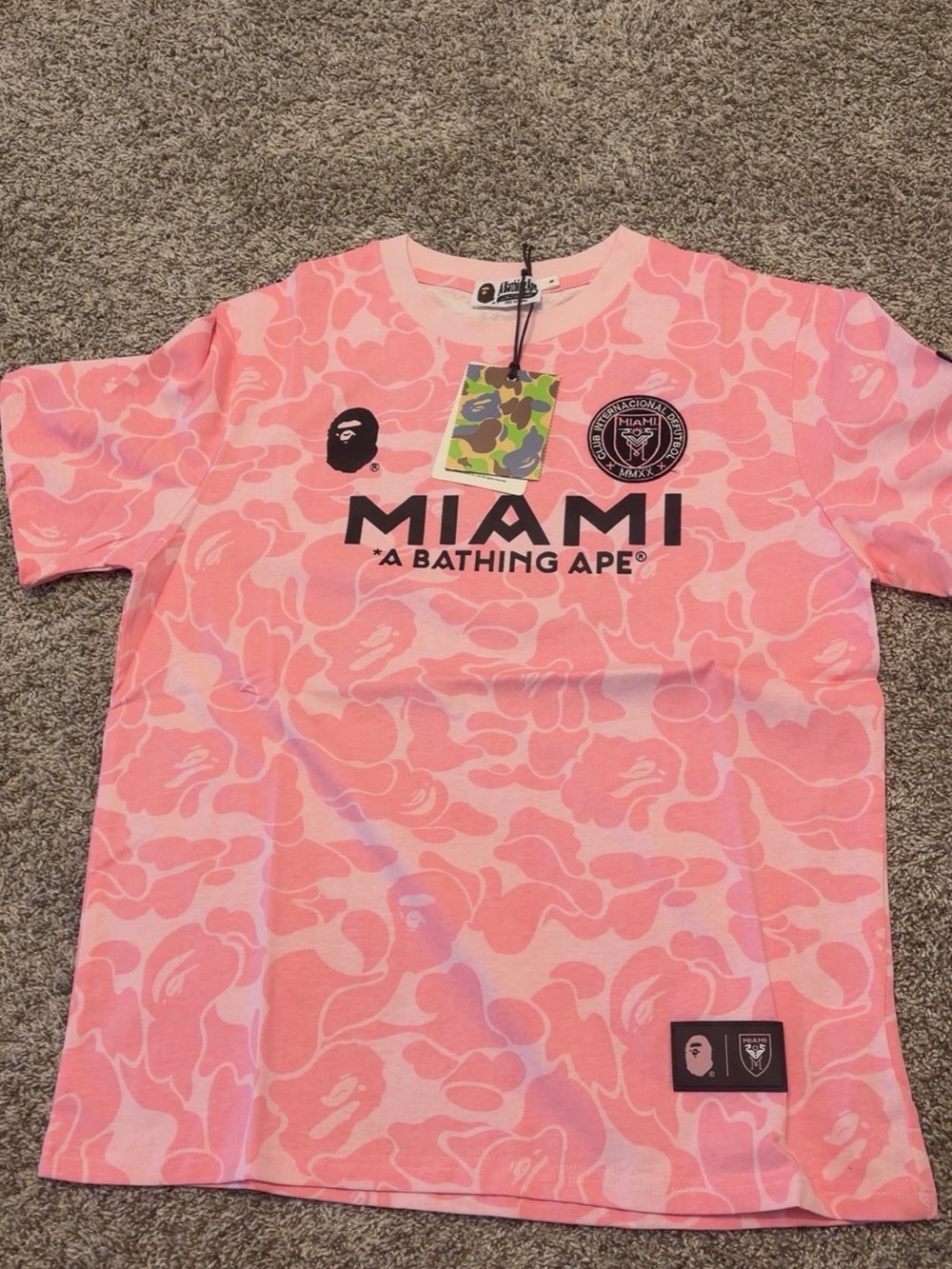 Miami Pink Camo Short Sleeve Tee
